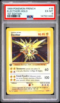 1999 #16 Electhor-Holo 1st Edition PSA 6 French