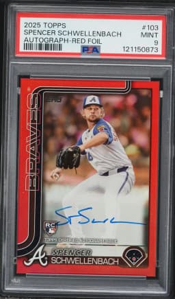 2025 #103 Spencer Schwellenbach PSA 9 Topps Baseball