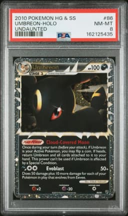 2010 #86 Umbreon-Holo PSA 8 Heartgold & Soulsilver Undaunted