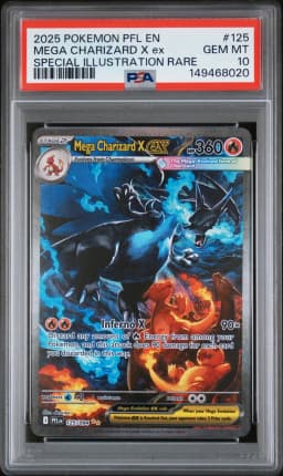 2025 #125 Mega Charizard X EX PSA 10 Pfl EN-Phantasmal Flames