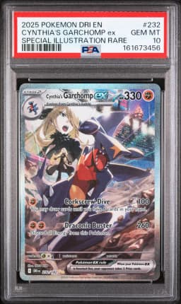 2025 #232 Cynthia's Garchomp EX PSA 10 Dri EN-Destined Rivals