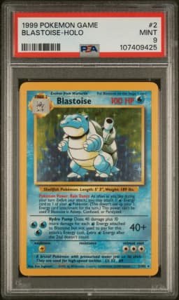 1999 #2 Blastoise-Holo PSA 9 Game