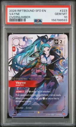 2026 #223 Vayne - Hunter PSA 10 Riftbound: League of Legends Sfd-Spiritforged
