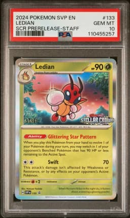 2024 #133 Ledian PSA 10 Svp EN-SV Black Star Promo Pokemon