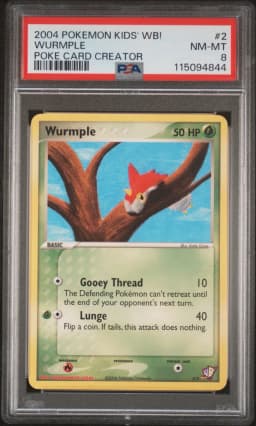 2004 #2 Wurmple PSA 8 Kids' WB! Poke Card Creator