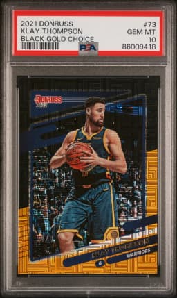 2021 #73 Klay Thompson PSA 10 Panini Donruss