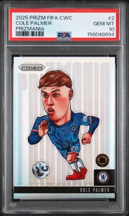 2025 #2 Cole Palmer PSA 10 Panini Prizm FIFA Club World Cup Prizmania