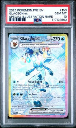 2025 #150 Glaceon EX PSA 10 Pre EN-Prismatic Evolutions