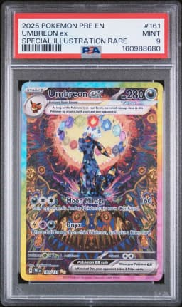 2025 #161 Umbreon EX PSA 9 Pre EN-Prismatic Evolutions