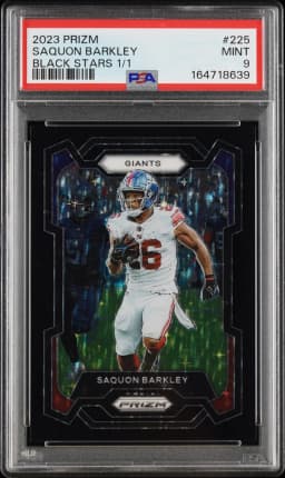 2023 #225 Saquon Barkley PSA 9 Panini Prizm