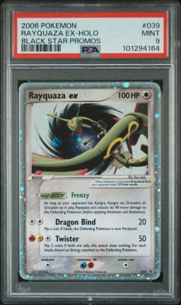 2006 #039 Rayquaza EX-Holo PSA 9 Black Star Promos