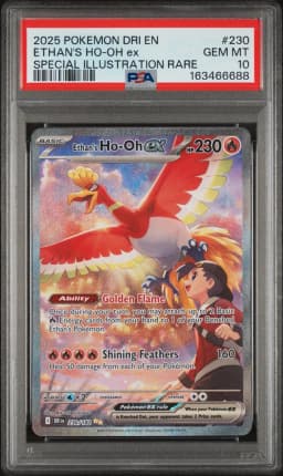 2025 #230 Ethan's HO-Oh EX PSA 10 Dri EN-Destined Rivals