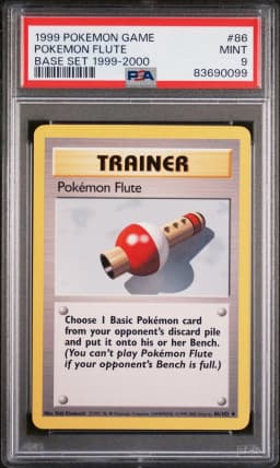 1999 #86 Pokemon Flute PSA 9 Game