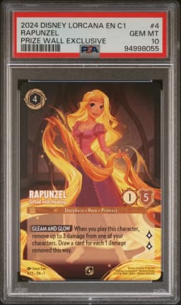 2024 #4 Rapunzel - Gifted With Healing PSA 10 Disney Lorcana EN C1-Lorcana Challenge Promo