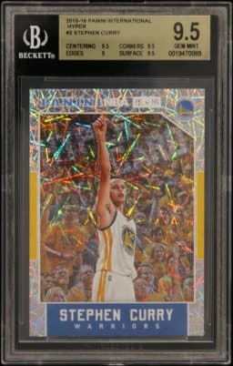 2015 #2 Stephen Curry BGS 9.5 Panini International Hyper
