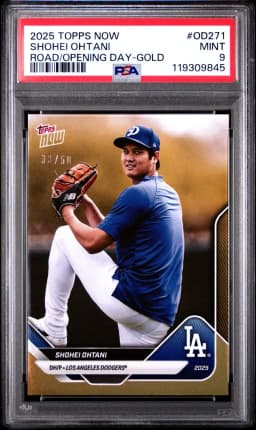 2025 #OD271 Shohei Ohtani PSA 9 Topps Now Road to Opening Day