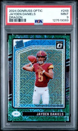 2024 #248 Jayden Daniels PSA 9 Panini Donruss Optic