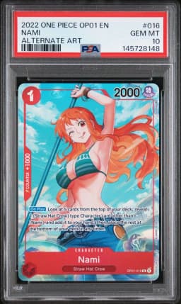 2022 #016 Nami PSA 10 OP01-Romance Dawn One Piece