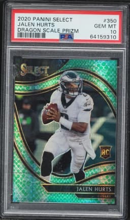 2020 #350 Jalen Hurts PSA 10 Panini Select Football