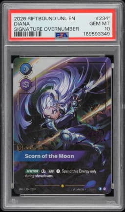 2026 #234* Diana - Scorn of the Moon PSA 10 Riftbound: League of Legends Unl-Unleashed