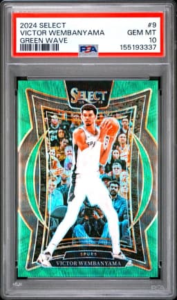 2024 #9 VICTOR WEMBANYAMA PSA 10 Panini Select