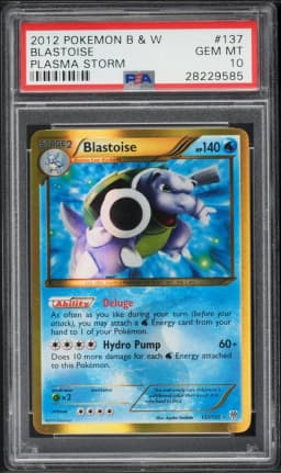 2013 #137 Blastoise PSA 10 Black & White Plasma Storm Pokemon