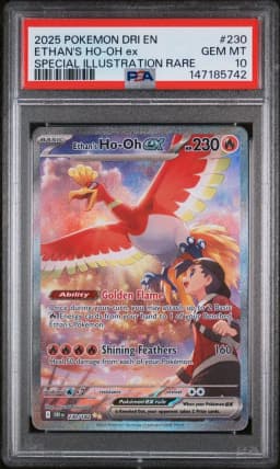 2025 #230 Ethan's HO-Oh EX PSA 10 Dri EN-Destined Rivals