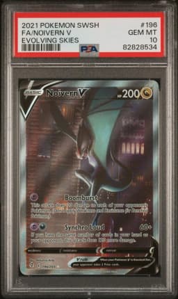 2021 #196 Full Art/Noivern V PSA 10 Sword & Shield Evolving Skies Pokemon