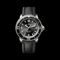 Blancpain Fifty Fathoms Automatique Titanium 42.3mm - Black on Sail-canvas Strap