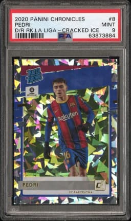 2020 #8 Pedri PSA 9 Panini Chronicles Donruss Rated Rookies La Liga