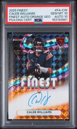 2025 #FA-CW Caleb Williams PSA 10 Topps Finest Finest Autographs