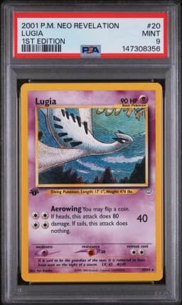 2001 #20 Lugia 1st Edition PSA 9 Neo Revelation