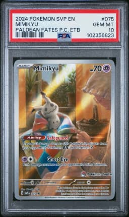 2024 #075 Mimikyu PSA 10 Svp EN-SV Black Star Promo