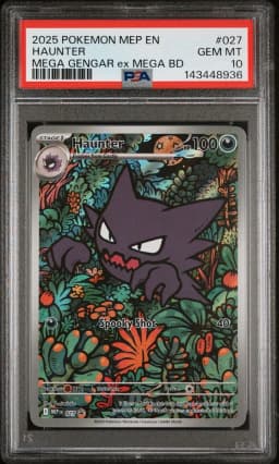 2025 #027 Haunter PSA 10 Mep EN-Me Black Star Promo