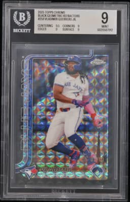 2025 #259 Vladimir Guerrero Jr. BGS 9 Topps Chrome Black Geometric Refractors