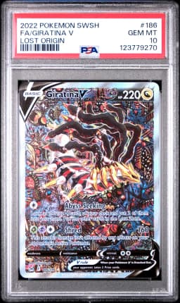 2022 #186 Full Art/Giratina V PSA 10 Sword & Shield Lost Origin