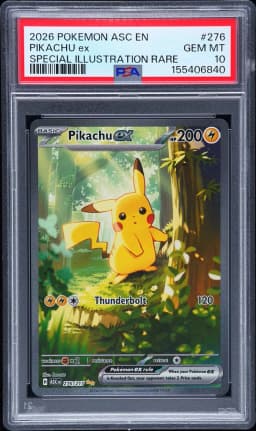 2026 #276 Pikachu EX PSA 10 Asc EN-Ascended Heroes