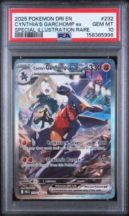 2025 #232 Cynthia's Garchomp EX PSA 10 Dri EN-Destined Rivals