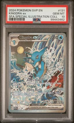 2024 #131 Kingdra EX PSA 10 Svp EN-SV Black Star Promo