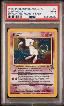 2000 #9 Mew-Holo PSA 9 Promo Black Star