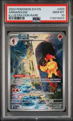 2023 #203 Armarouge PSA 10 Svi EN-Scarlet & Violet