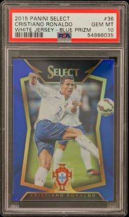 2015 #36 Cristiano Ronaldo PSA 10 Panini Select