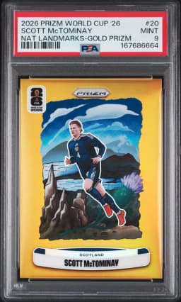 2026 #20 Scott McTominay PSA 9 Panini Prizm FIFA World Cup 2026 National Landmarks