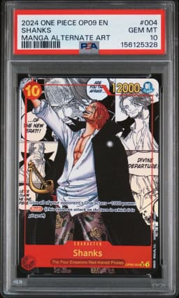 2024 #004 Shanks PSA 10 One Piece OP09-Emperors in the New World