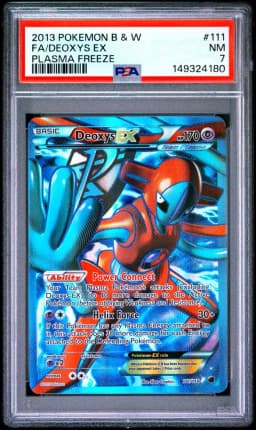 2013 #111 Full Art/Deoxys EX PSA 7 Black & White Plasma Freeze