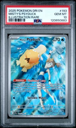 2025 #193 Misty's Psyduck PSA 10 Dri EN-Destined Rivals