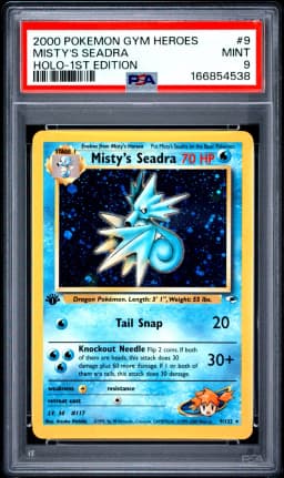 2000 #9 Misty's Seadra PSA 9 Gym Heroes