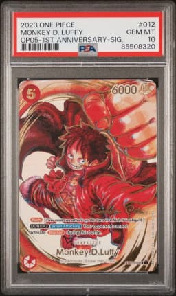 2023 #012 Monkey D. Luffy PSA 10 One Piece OP05-Awakening of the New Era