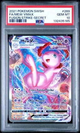 2021 #269 Full Art/Mew Vmax PSA 10 Sword & Shield Fusion Strike