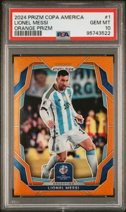 2024 #1 Lionel Messi PSA 10 Panini Prizm Conmebol Copa America